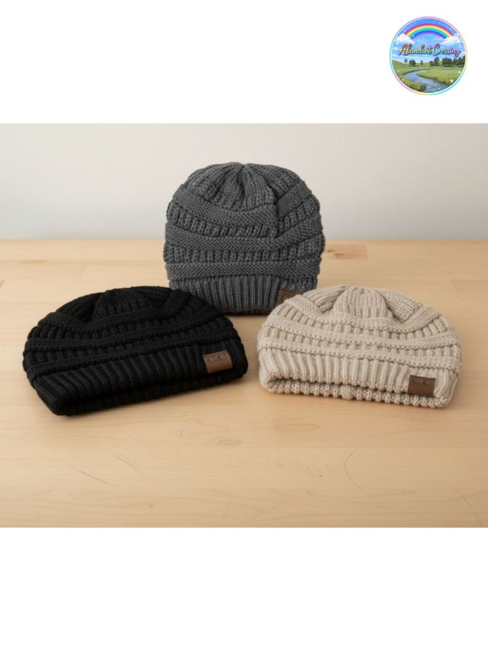 Womens Ribbed Knit Beanie Skull Cap Soft Acrylic Winter Hat Slouchy Warm